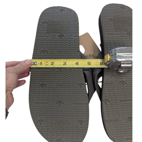 NWT Dockers® Men's Performance Flip Flop Sandals Color: Brown Size XXL 13/14 - Picture 9 of 9